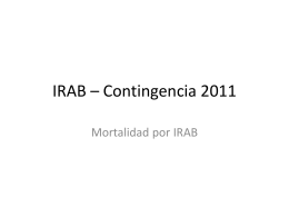 IRAB – Contingencia 2011