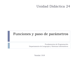 UD24 - Funciones y paso de parámetros