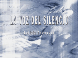 La_voz_del_silencio - Page créée exclusivement