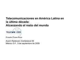 Telecomunicaciones en América Latina en la última