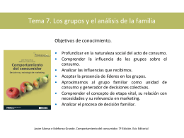 Tema 7. Los grupos y el análisis de la familia