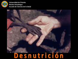 CLASIFICACIÓN DE LA DESNUTRICIÓN
