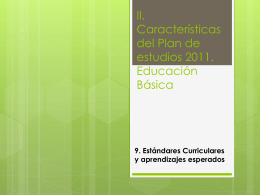 II. Características del Plan de estudios 2011.