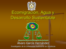 Ecomigración, Agua y Desarrollo Sustentable