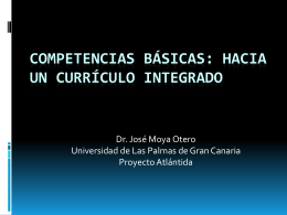 Competencias básicas: hacia un currículo integrado