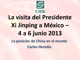 La visita del Presidente Xi Jinping a México – 4 a