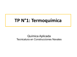 TP N°4: Termoquímica - Facultad de Ingeniería