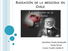 Radiación de la medicina en Chile