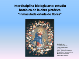 Interdisciplina biología arte: estudio botánico de