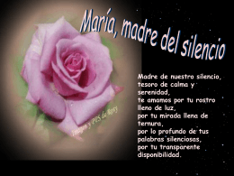 María, madre del silencio