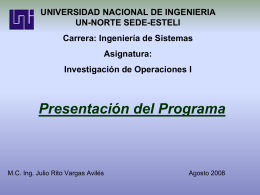 Conjuntos Convexos - MSc. Ing. Julio Rito Vargas