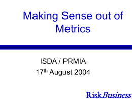 The RMA/RiskBusiness KRI Framework Study