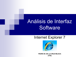 Análisis de Interfaz Software