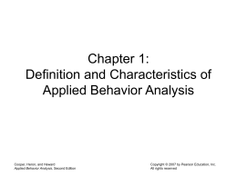 Chapter 1: Definition and Characteristics of