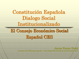 Constitución Española Dialogo Social