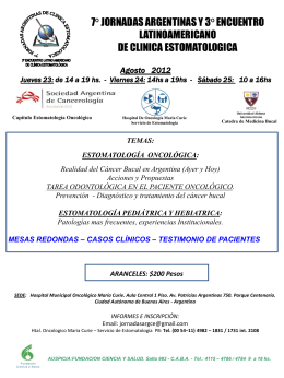 Diapositiva 1 - Sociedad Argentina de Cancerología