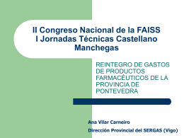 II Congreso Nacional de la FAISS I Jornadas