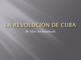 La Revolución de Cuba