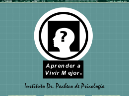 La Psicología Clínica - Instituto Dr. Pacheco de