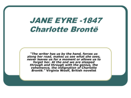 JANE EYRE (CHARLOTTE BRONTË)