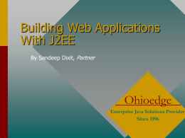 Building Web Applications With J2EE