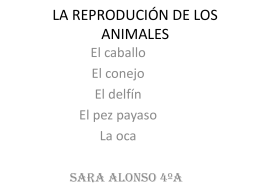 LA REPRODUCIÓN DE LOS ANIMALES