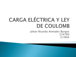CARGA ELÉCTRICA Y LEY DE COULOMB - fem2012