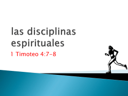 La adoración y las disciplinas espirituales