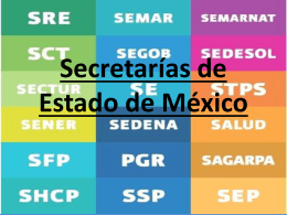 Secretarías de Estado de México