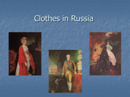 Clothes in Russia