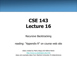 CSE 143 Lecture Slides - Building Java Programs