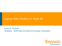 Reference Logical Data Models for Agile BI