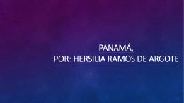 Panamá, por Hersilia Ramos de Argote