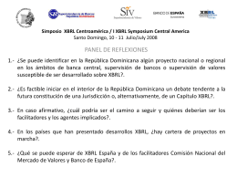 Simposio XBRL Centroamérica / I XBRL Symposium