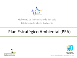 Plan Estratégico Ambiental