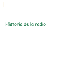 La COMUNICACIÓN radiofónica.