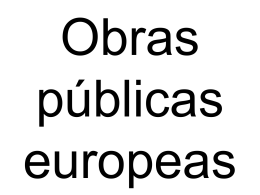 Obras públicas europeas