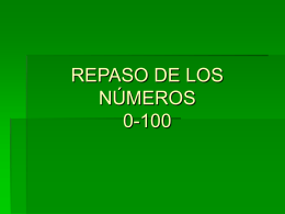 LOS NÚMEROS (30-100)