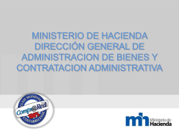 MINISTERIO DE HACIENDA DIRECCIÓN GENERAL DE
