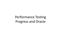 Progress vs Oracle