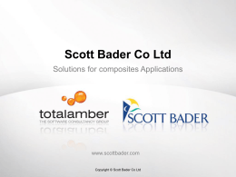 Scott Bader Ltd - Lawson User Association