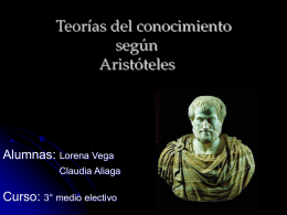 Teorías del conocimiento según Aristóteles -