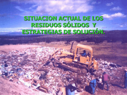Situación Actual de Residuos Sólidos en México