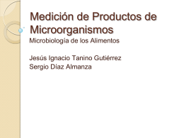 Medición de Productos de Microorganismos