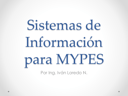 Sistemas de Información para MYPES
