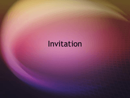 Invitation - El Sitio Del Señor Hernandez