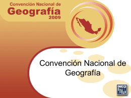 Convención Nacional de Geografía