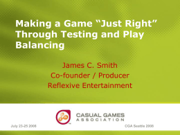 Casual Games Association ppt Template