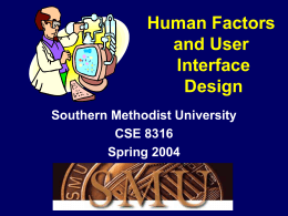 Designing User Interfaces Spring 1999