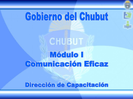 Presentación de PowerPoint - Gobierno del Chubut -